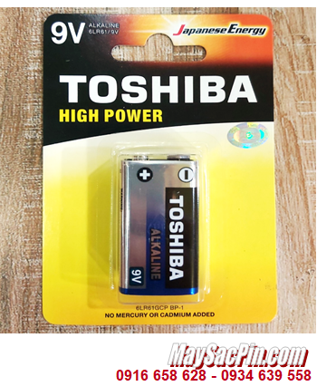 Pin Toshiba 6LR61GCP-BP1; Pin 9v Alkaline Toshiba 6LR61GCP-BP1 chính hãng _ Vỉ 1viên